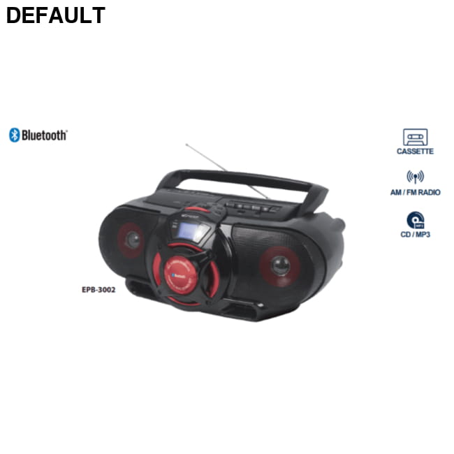 Emerson Portable Stereo Bluetooth Boombox Black Audio Systems Best Selling Products