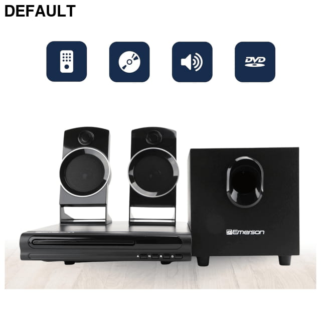 Emerson Speaker Surround Sound System & 2.1 Channel Home Theater Speakers DVD Blu-ray Players