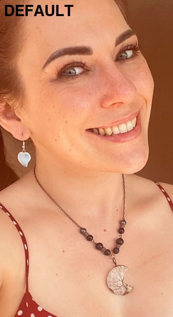 EMF 5G Shielding Silver Necklace Crescent Moon Tigers Eye Shungite Hematite Black Tourmaline Sterling Necklaces