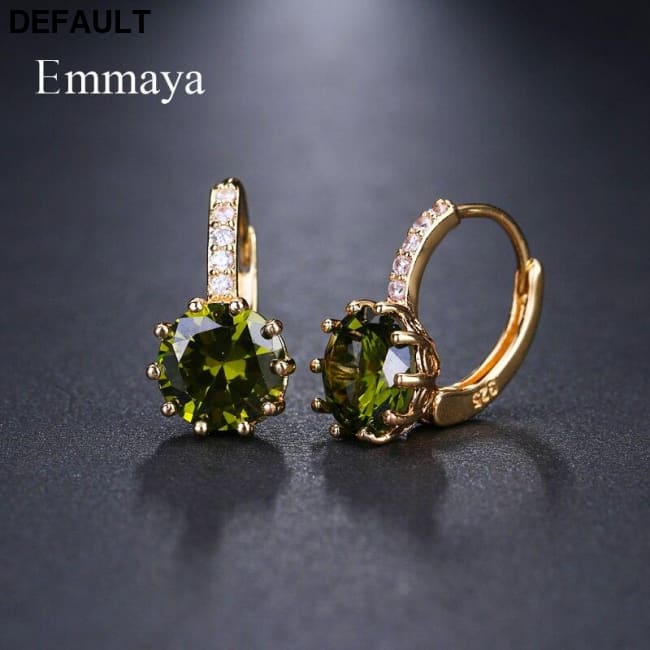 EMMAYA Stud Earrings Fashion Shimmery AAA CZ For Women Element Gifts Wholesale Chea Factory Price Sterling Silver