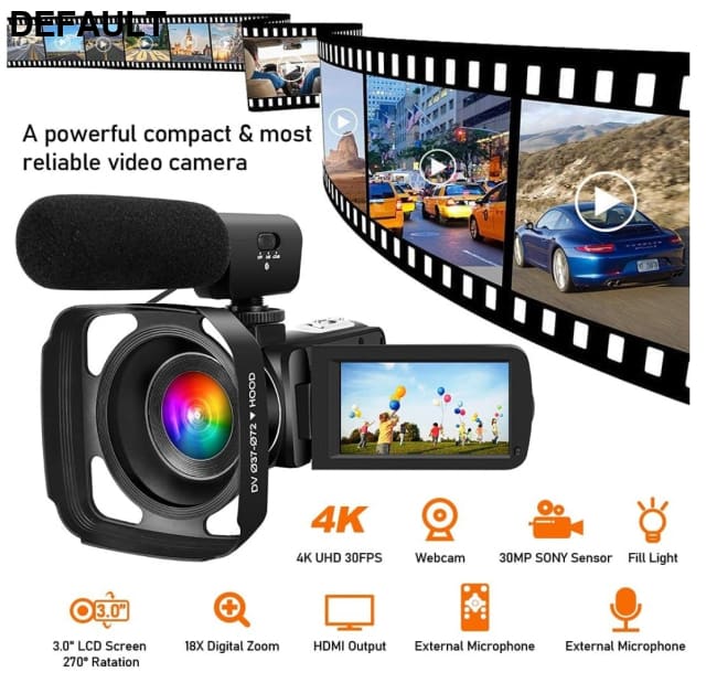 English Product 27K HD 48 Million Pixel Digital Video Camera Home Travel DV06S Wide Angle Lens Microphone Camcorders