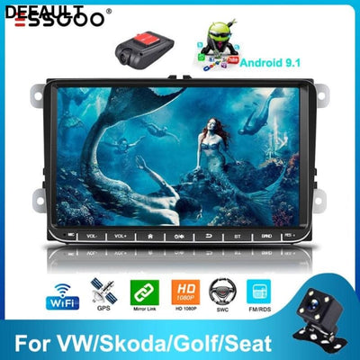 Essgoo Android 9.1 Car Radio 9’’ 2GB/1GB RDS AM DAB GPS Navigation 2din Autoradio WIFI Bluetooth Universal Multimedia