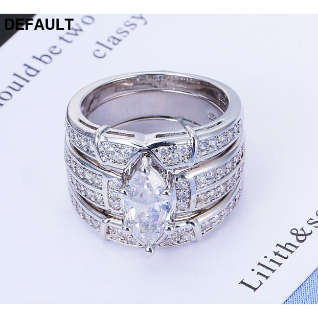 European and American couples ring engagement zircon Wedding Rings Best Selling Products