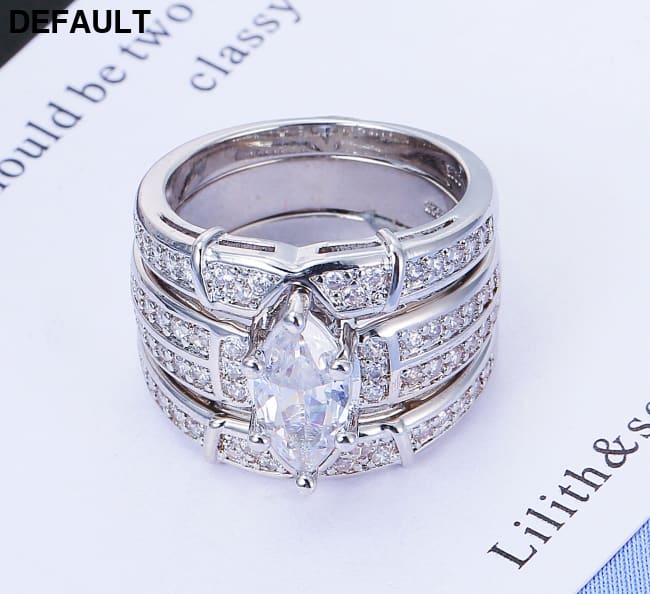 European and American couples ring engagement zircon Wedding Rings Best Selling Products