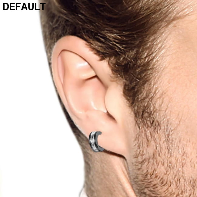 European And American Fashion Room Electric Color Stainless Men Earrings