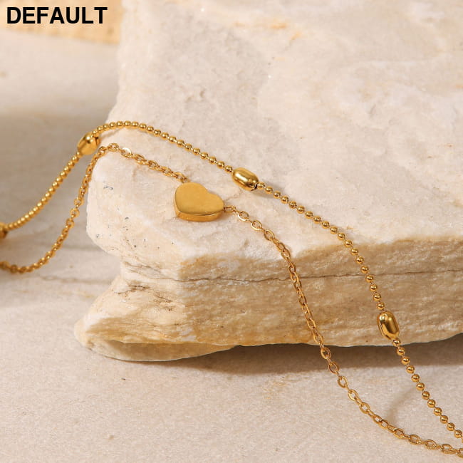 European and American INS style heart-shaped pendant oval JDA201026 Necklaces Sterling Silver