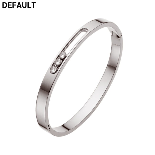 European and American titanium steel buckle women’s color Sterling Silver Bracelets