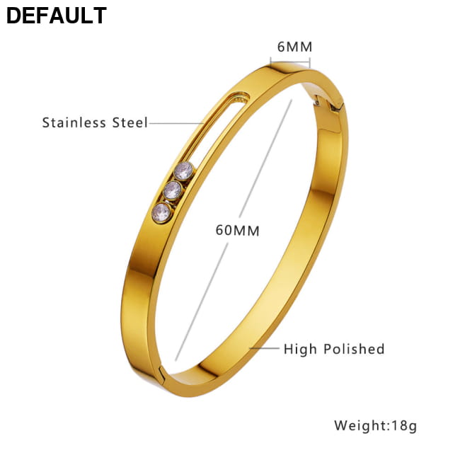 European and American titanium steel buckle women’s Gold Sterling Silver Bracelets