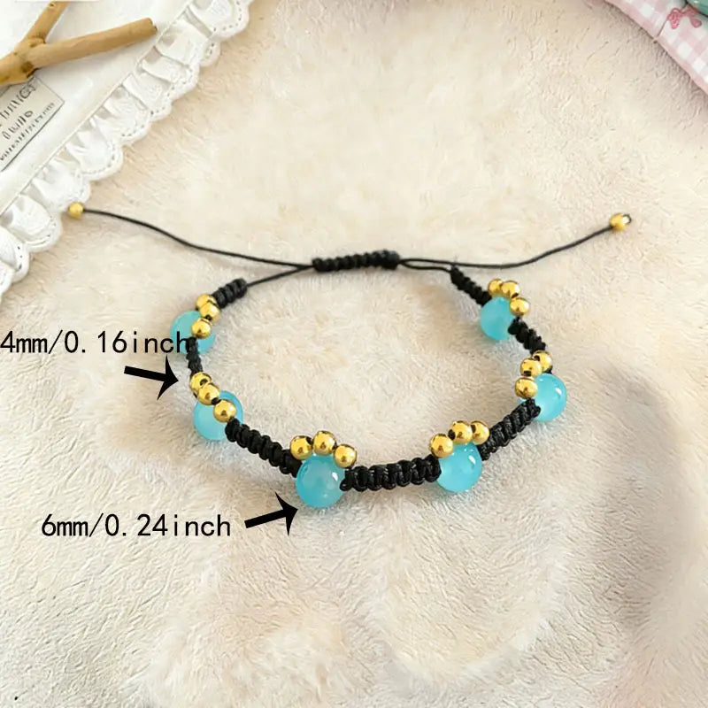 Retro Cat Claw Beaded Braided Bracelet For Women