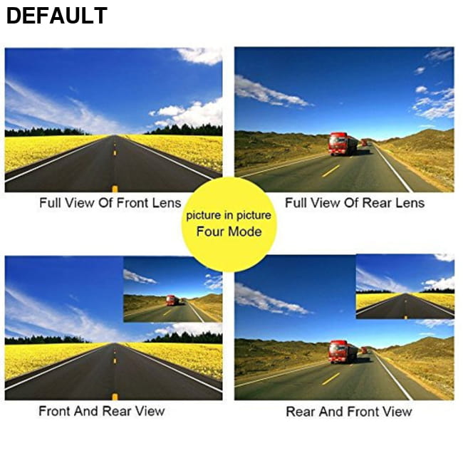 Factory wholesale Car Dash Cam 4.3’’ LCD FHD 1080p Dual None / Black DVR Cameras Video