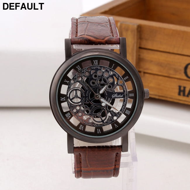 Fashion Business Skeleton Watch Men Engraving Hollow Reloj Quartz Watches Best Selling Products