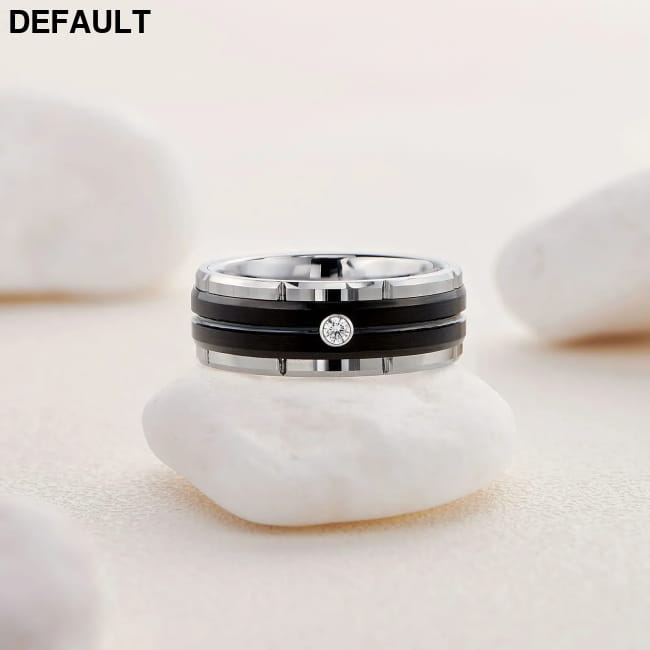 Fashion Couple Rings Women’s White Rhinestones Zircon Ring Wedding