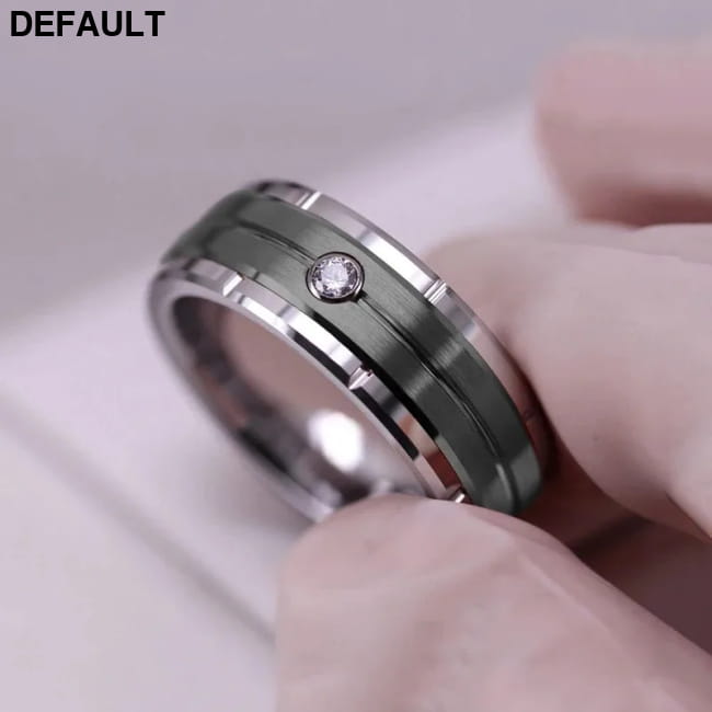 Fashion Couple Rings Women’s White Rhinestones Zircon Ring Wedding