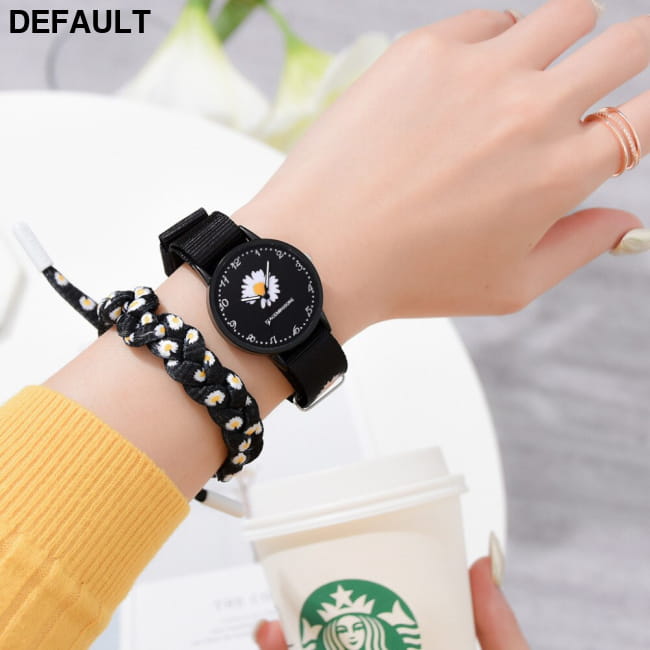 Fashion Daisy Flowers Nylon Band Watches For Women Casual Best Selling Products