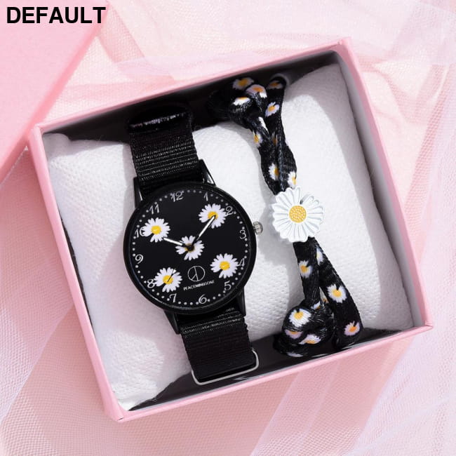 Fashion Daisy Flowers Nylon Band Watches For Women Casual Best Selling Products