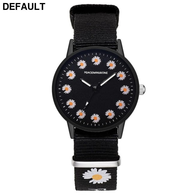 Fashion Daisy Flowers Nylon Band Watches For Women Casual twelve Best Selling Products