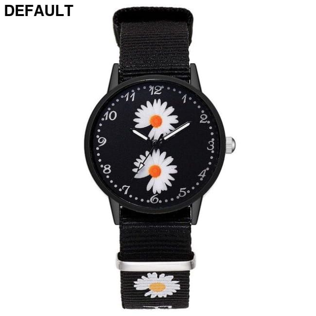 Fashion Daisy Flowers Nylon Band Watches For Women Casual two Best Selling Products