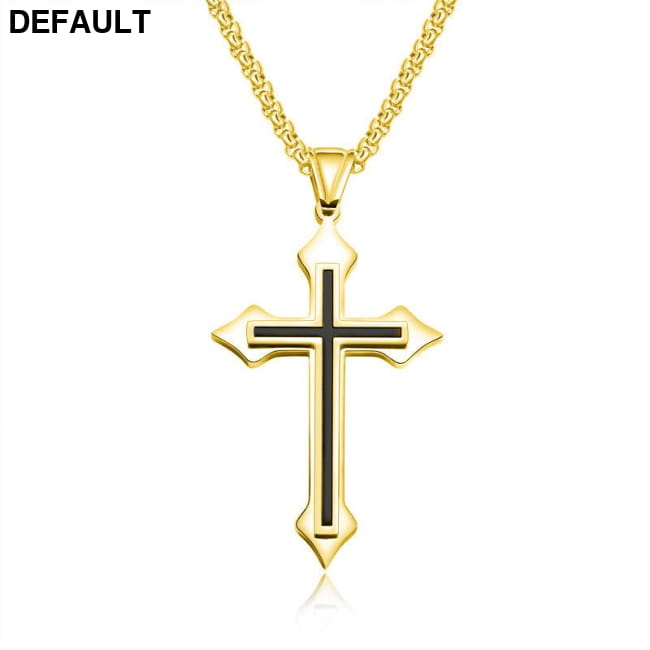Fashion Men’s Cross Chain Necklace Personalized gold Best Selling Products