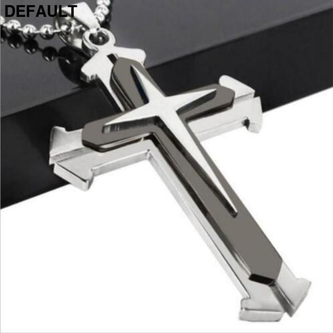 Fashion Men’s Cross Chain Necklace Personalized NW360-black Best Selling Products