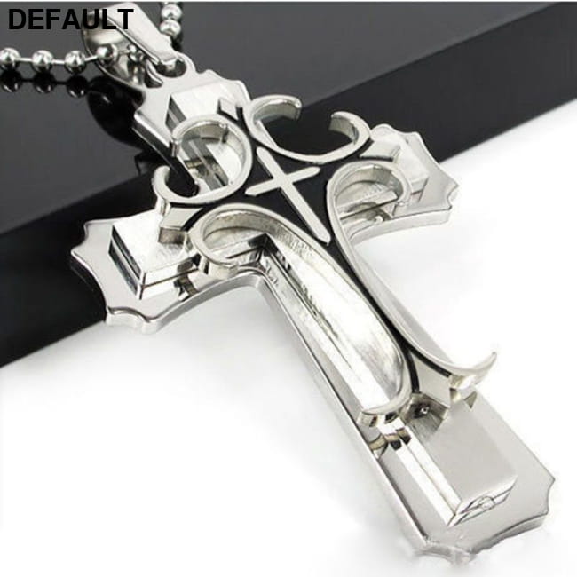 Fashion Men’s Cross Chain Necklace Personalized NW361-silver Best Selling Products