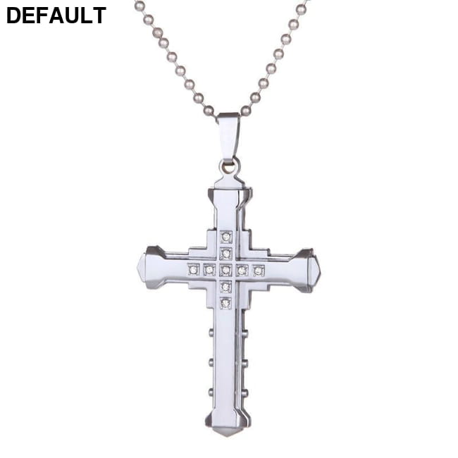 Fashion Men’s Cross Chain Necklace Personalized NW365-silver Best Selling Products