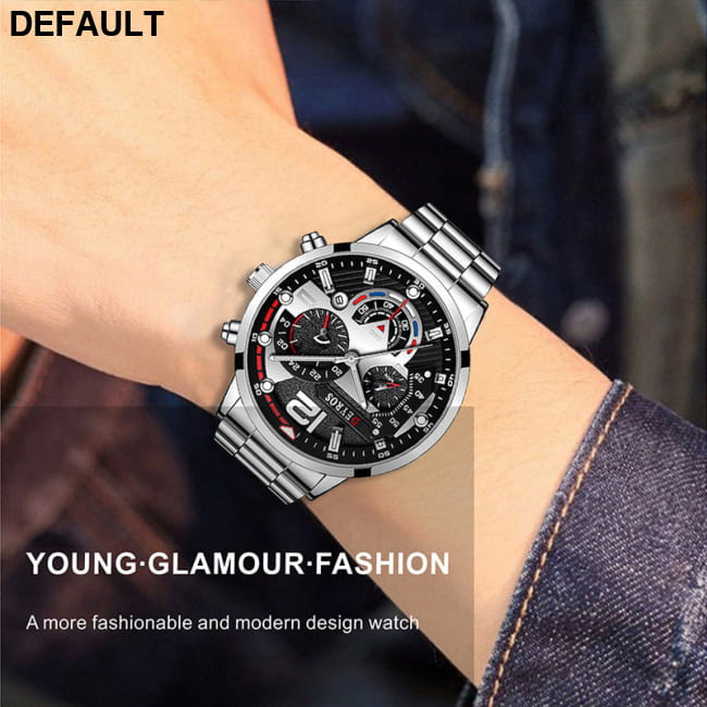 Fashion Mens Sports Watches Luxury Stainless Steel Quartz Men Sport