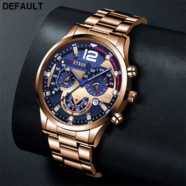 Fashion Mens Sports Watches Luxury Stainless Steel Quartz Men Sport