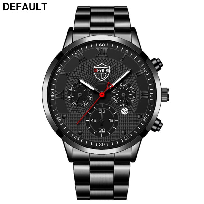 Fashion Mens Watches for Men Sports Luminous Clock Steel Black / 1 Sport