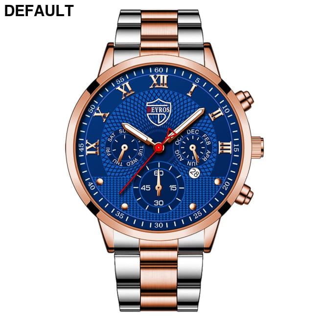 Fashion Mens Watches for Men Sports Luminous Clock Steel White Blue / 1 Sport