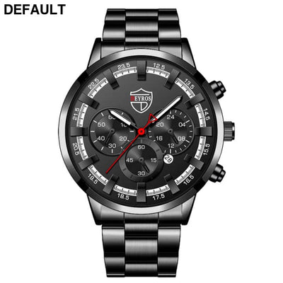 Fashion Mens Watches Luxury Men Sports Gold Stainless Steel Quartz Wrist Watch Man Business Casual Leather часы мужские
