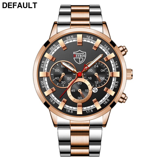Fashion Mens Watches Luxury Men Sports Gold Stainless Steel Quartz Wrist Watch Man Business Casual Leather часы мужские