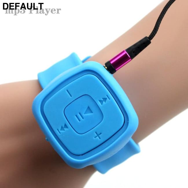 Fashion Portable wrist watch style Mp3 Player Sports Mini MP3 Music Media walkman lettore USB With TF Card Slot Blue