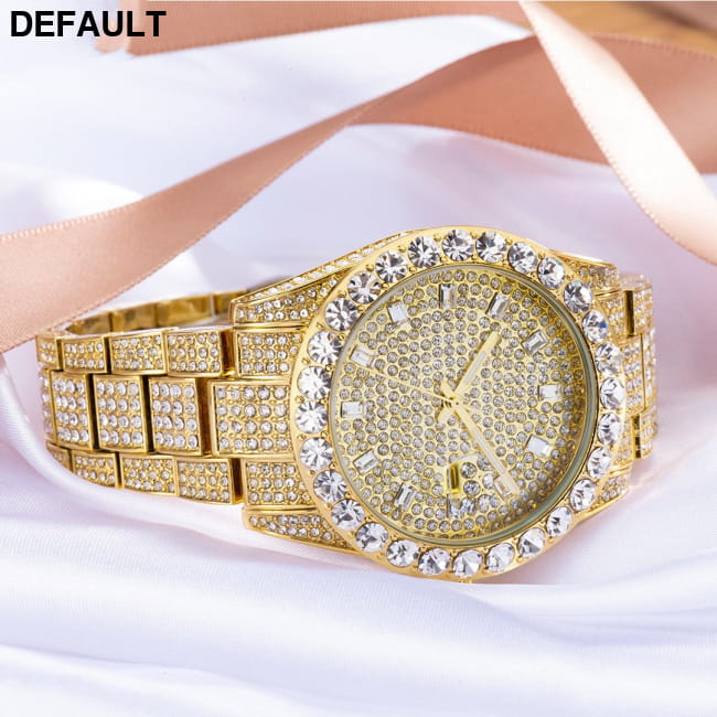 Fashionable Large Dial Full Diamond Watch Women Watches