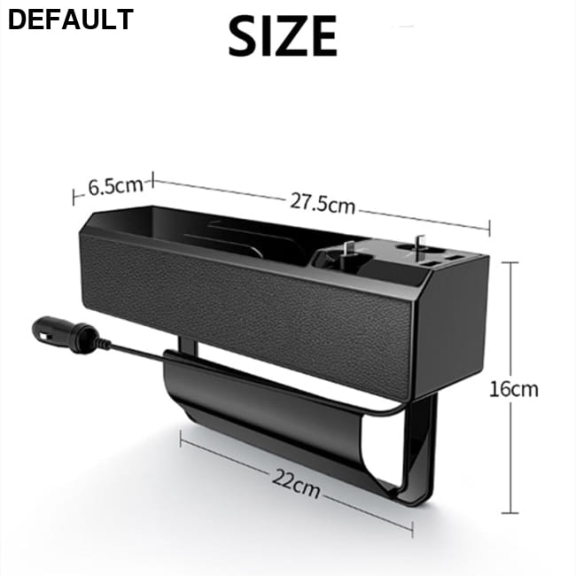 Fast Charging Car Seat Crevice Storage Box Gap Slit Accessories Vehicle Organizers