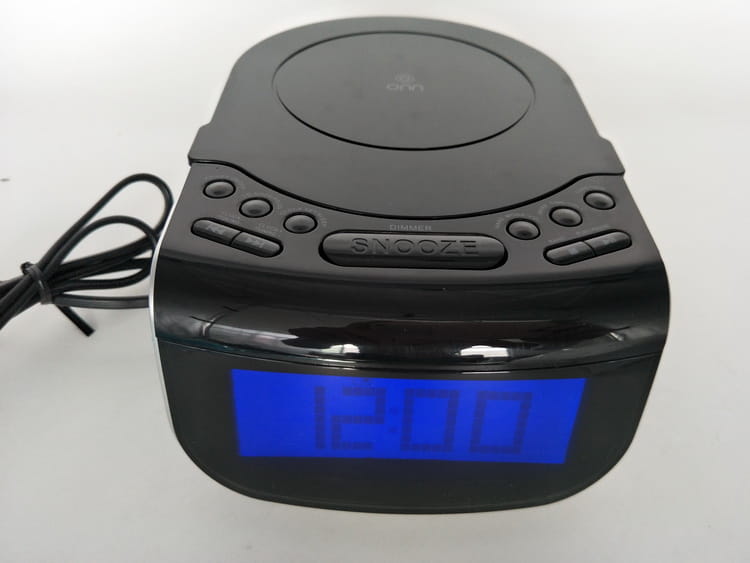 LCD Digital Alarm Dual Speakers Radio CD Music Player
