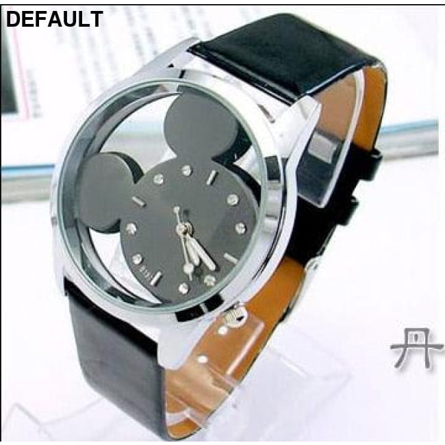 Feminino Mickey Watch Black Women Watches