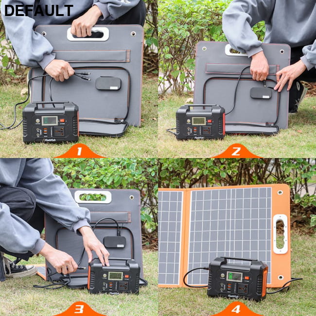 Flashfish 300W Power Station + 60W Solar Panel 230.4Wh Portable Car Accessories + Best Selling Products