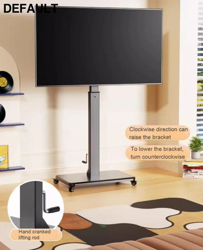 Floor TV Stand with Power Outlet Universal for 26-65 inch TVs up to 110 lbs Height Adjustable Swivel Home Stands Best