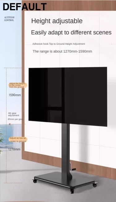 Floor TV Stand with Power Outlet Universal for 26-65 inch TVs up to 110 lbs Height Adjustable Swivel Home Stands Best