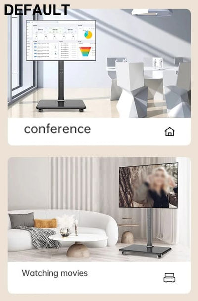 Floor TV Stand with Power Outlet Universal for 26-65 inch TVs up to 110 lbs Height Adjustable Swivel Home Stands Best