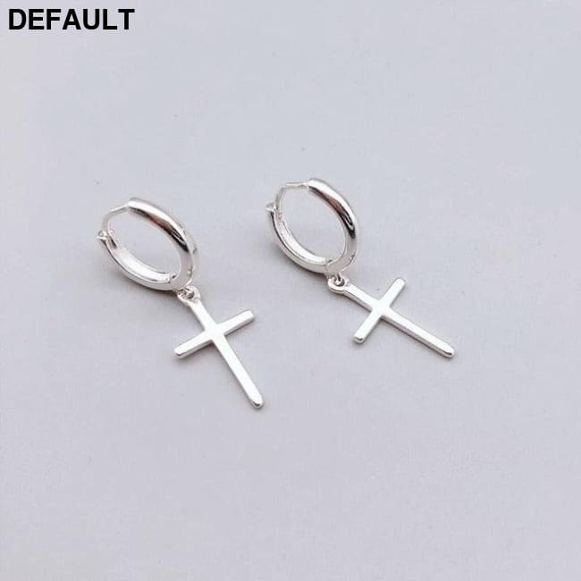 Flyleaf 925 Sterling Silver Cross Dangle Earrings For Women New Trend Lady Fashion Jewelry Pendientes Mujer Moda
