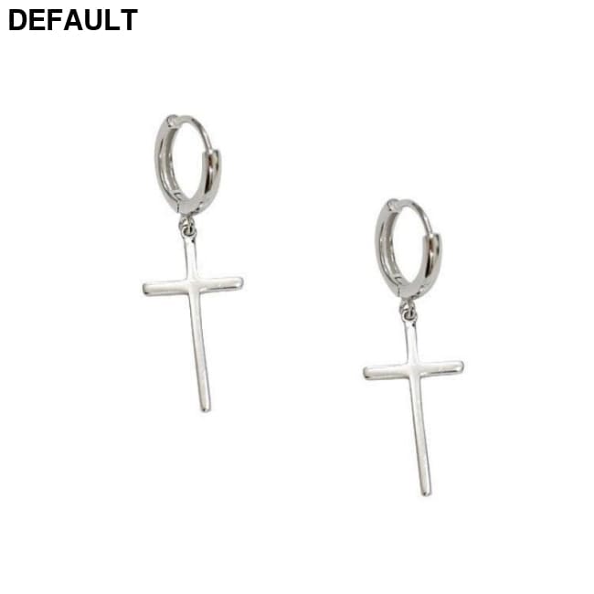 Flyleaf 925 Sterling Silver Cross Dangle Earrings For Women New Trend Lady Fashion Jewelry Pendientes Mujer Moda