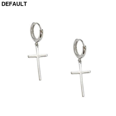 Flyleaf 925 Sterling Silver Cross Dangle Earrings For Women New Trend Lady Fashion Jewelry Pendientes Mujer Moda