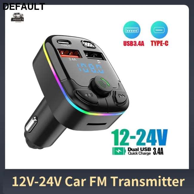 FM Transmitter PD Type-C Dual USB 3.1A Car Bluetooth 5.0 A Transmitters