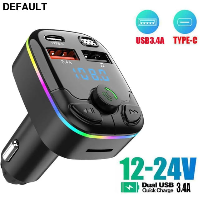 FM Transmitter PD Type-C Dual USB 3.1A Car Bluetooth 5.0 A Transmitters