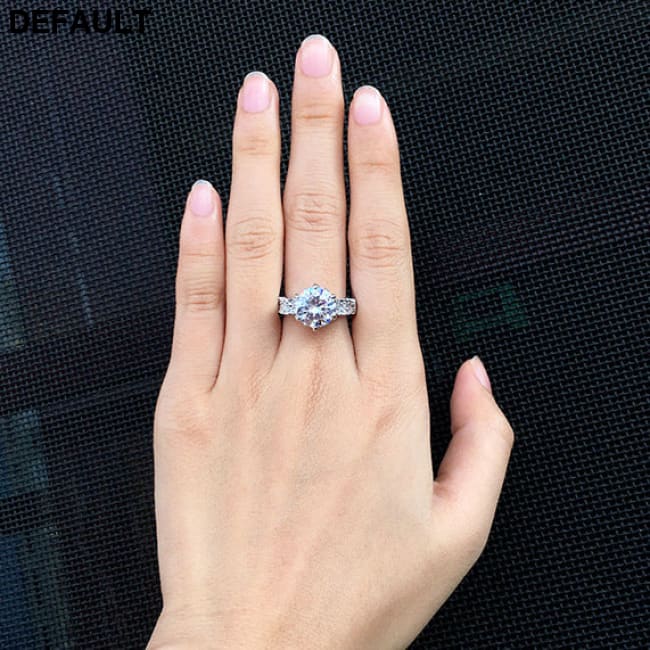 Foreign trade explosion jewelry fashion luxury Nvjie AAA zircon gilt micro insert engagement ring wholesale Wedding