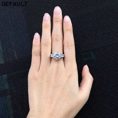 Foreign trade explosion jewelry fashion luxury Nvjie AAA zircon gilt micro insert engagement ring wholesale Wedding