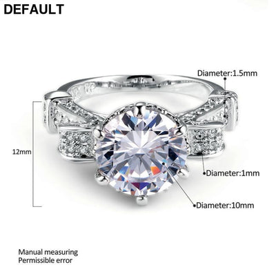 Foreign trade explosion jewelry fashion luxury Nvjie AAA zircon gilt micro insert engagement ring wholesale Wedding