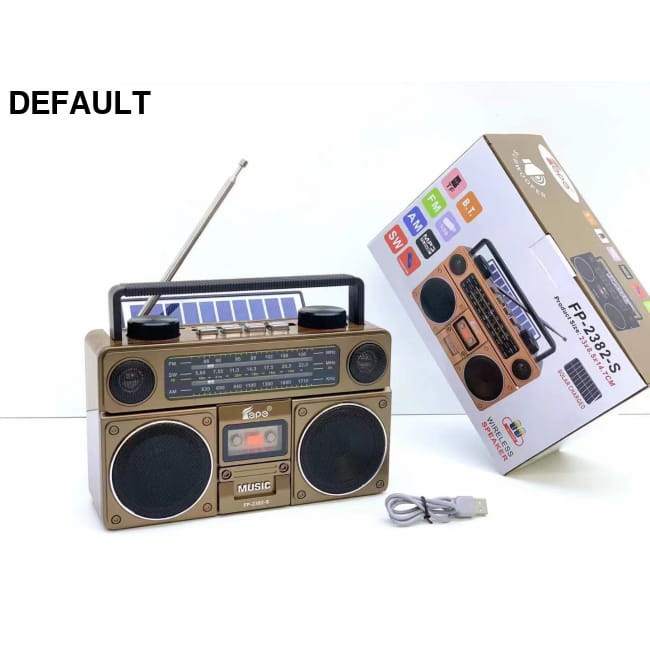 FP-2382-S Bluetooth Speaker Portable Outdoor Retro Audio Copper Speakers Electronics