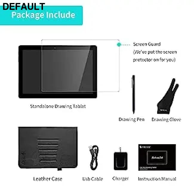 Frunsi Standalone Drawing Tablet Pad with Screen No Computer PC Needed Android 13 10 Inch IPS HD Monitor Display WIFI